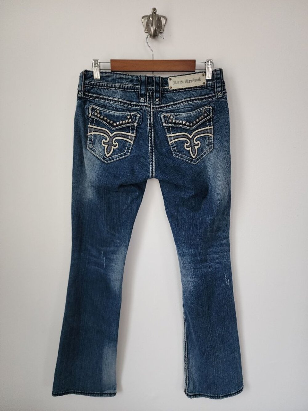 Rock Revival Liberty easy boot cut denim blue jeans 26